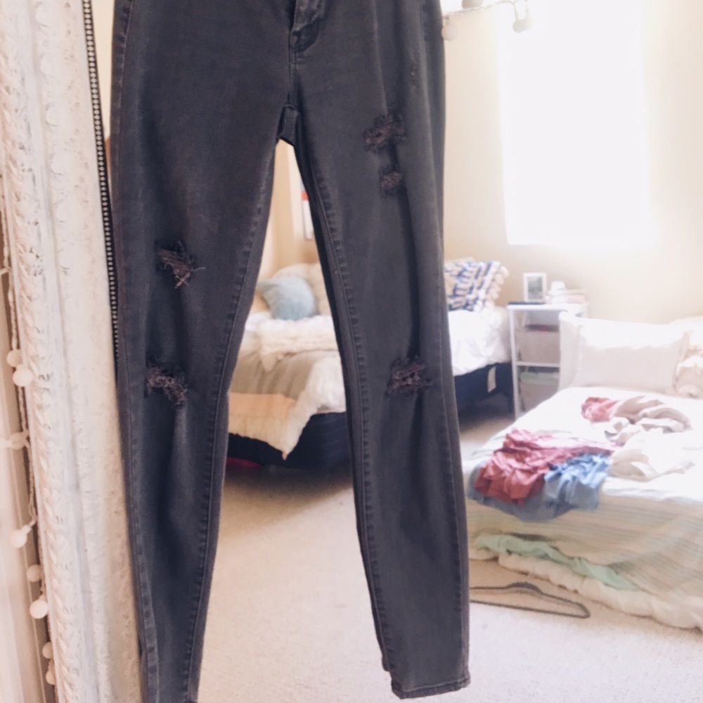 PACSUN distressed stretch jeans